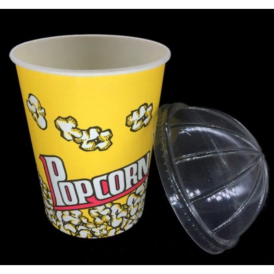 爆米花桶带盖3246盎司爆米花桶全套带盖安士爆米花桶纸杯纸桶现货图2