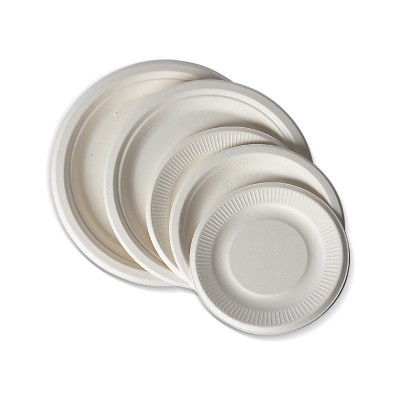 批发一次性纸碗餐碗面碗沙拉水果圆形打包盒圆碗汤碗甘蔗浆可降解图5