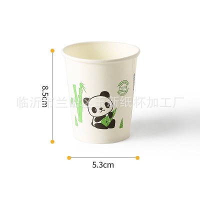 绿色环保竹纤维一次性纸杯加厚家用水杯商务茶杯图5