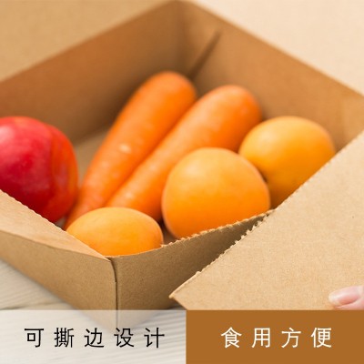 一次性纸餐盒厂家现货批发防油快餐盒外卖打包盒LOGO特制牛皮餐盒图4