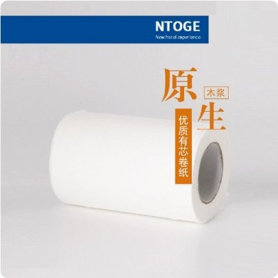 50克96卷宾馆空心小卷纸巾压花酒店客房家用实惠装卫生厕筒纸整箱图2