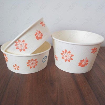 厂家定制一次性冰粉纸碗圆形外卖打包盒商用麻辣烫酸辣粉纸碗定做图4