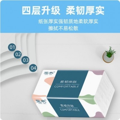 代发加用抽纸大量批卫生纸餐巾纸家用厕所加厚纸巾抽纸批 发整箱图2
