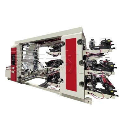 六色塑料薄膜凸版印刷机 层叠式无纺布卷筒纸6色柔版凸版印刷机图3