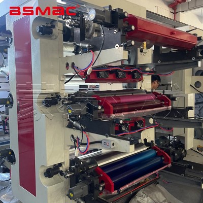 六色塑料薄膜凸版印刷机 层叠式无纺布卷筒纸6色柔版凸版印刷机图4