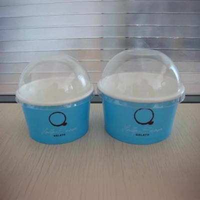 工厂定制印刷一次性冰激淋纸杯冷饮奶昔冰淇淋杯咖啡热饮纸杯配盖图4