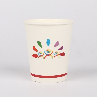 厂家一次性纸杯印刷LOGO纸杯定制加厚奶茶双层广告纸杯订做批发图5