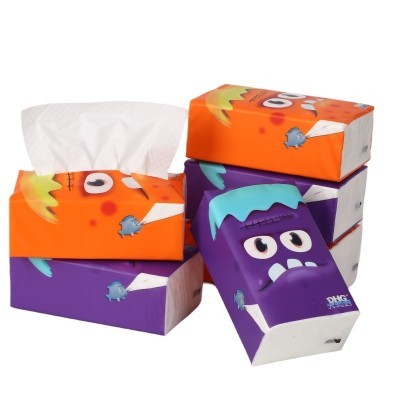 大海怪纸大包400张5连包80抽干湿两用抽纸母婴级优等品家用整箱图3