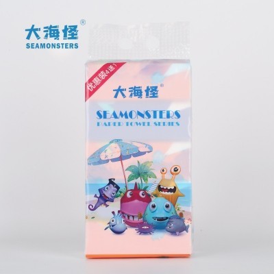 大海怪纸大包400张5连包80抽干湿两用抽纸母婴级优等品家用整箱图4