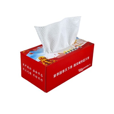 洗脸巾干湿两用珍珠纹盒装整箱批发工厂直销抽取式棉柔巾洁面巾图3