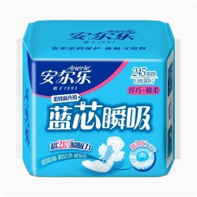 安尔乐卫生巾官方旗舰店棉柔组合姨妈巾女学生日夜用正品整箱批发图2