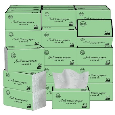 加量加大420张纸巾抽纸整箱批发餐巾纸抽面巾纸巾厂家一件代发图2