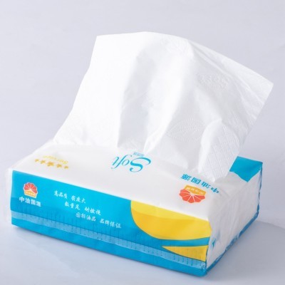 源头厂家软包抽纸批发可印LOGO商标广告宣传语厚实抽取式餐巾纸图5