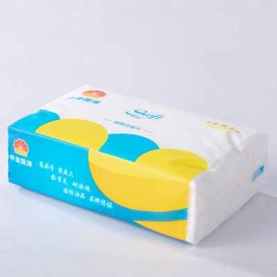 源头厂家软包抽纸批发可印LOGO商标广告宣传语厚实抽取式餐巾纸图3