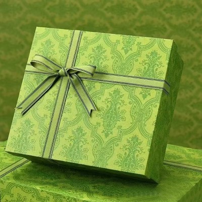 工厂直供特种纸绿色复古印花包装纸礼物鲜花包装纸生日伴手礼包装图2