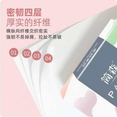 炫彩简森40包抽纸整箱批发面巾纸纸巾餐巾纸家用图2