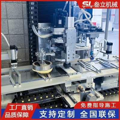 卷边折边弯边放底片塞片打胶纸罐纸筒三合一全自动一体机图3