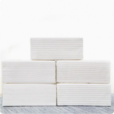 厦洁原木茶语140抽三层白包纸 家庭酒店饭店白包抽纸80包/件装批图2