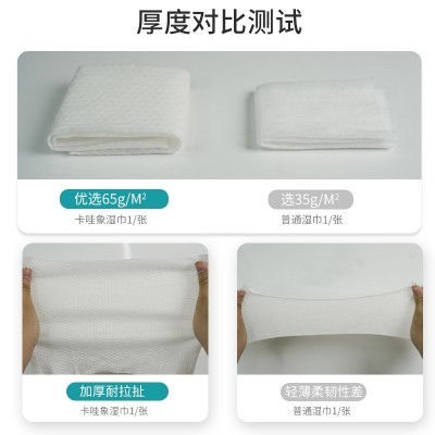 护理湿巾纸加大加厚湿巾擦屁股老年人孕妇婴儿清洁护理湿纸巾80抽图2