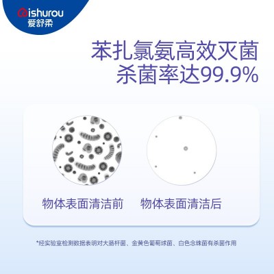 爱舒柔湿巾80片装家用清洁卫生湿纸巾厂家批发卫生湿巾20*20厘米图3