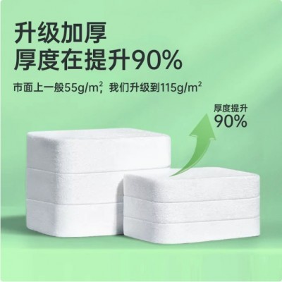 工厂直销压缩毛巾一次性批发旅行毛巾加厚便携款洗脸巾卸妆洁面巾图2