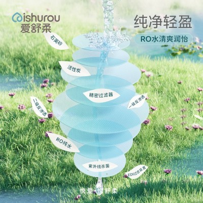 爱舒柔草本清洁湿巾柔软洁肤湿巾厂家批发卫生湿巾80片图3