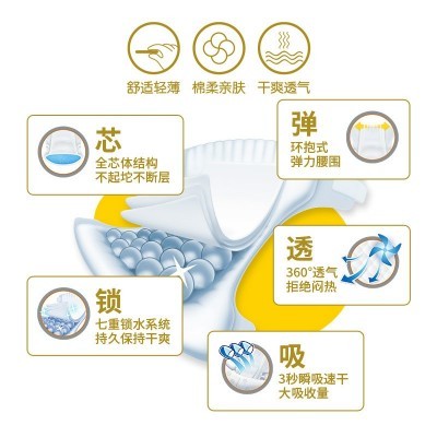 纸尿裤婴儿轻薄吸水儿童尿不湿批发厂家直营一件代发非拉拉裤尿片图4