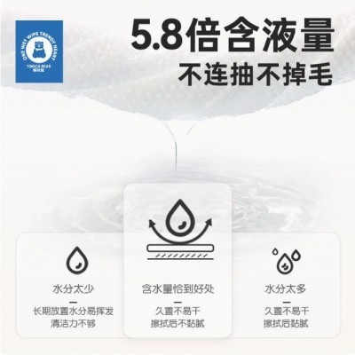 嘟咔熊湿纸巾手口湿巾小包便携随身装单独包装婴儿手口学生婴幼儿图2