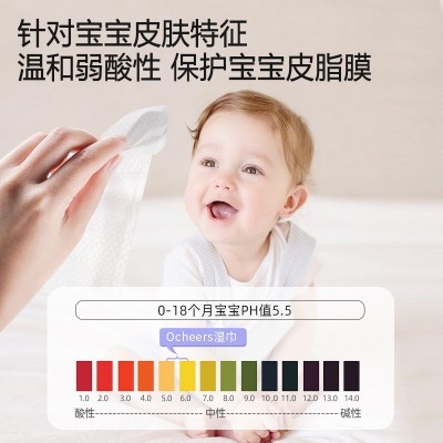 国婴儿湿巾80抽大包宝宝手口专用湿纸巾加厚婴幼儿湿巾纸批发图4