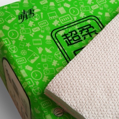 晴雪超柔平板压花卫生纸刀切纸家用厕所用江浙沪皖四包包邮图2