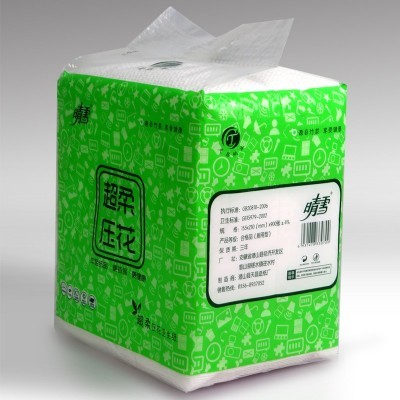 晴雪超柔平板压花卫生纸刀切纸家用厕所用江浙沪皖四包包邮