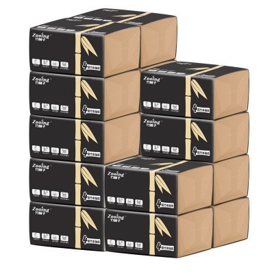 原生竹浆本色纸巾抽纸整箱实惠装餐巾纸抽家用卫生纸厂家直销批发图5