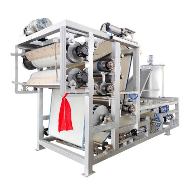 带式压滤机造纸厂纸浆脱水机器泥沙浓缩脱水一体机双网带式压滤机图4