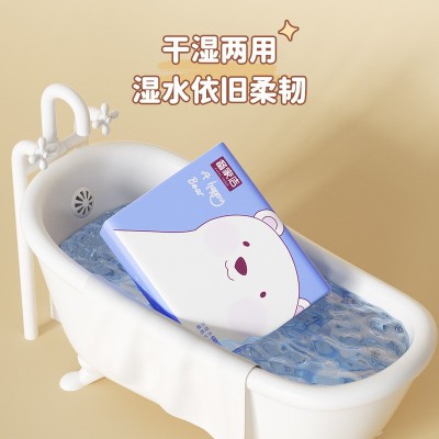 【备家洁】小熊印花随身包到手20包五层柔韧亲肤加厚母婴随身抽纸图4