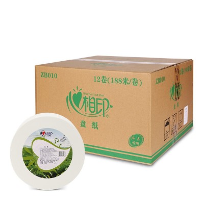心相印大盘纸ZB010大卷纸3层188米12卷盘纸厕纸商用卫生纸包邮图5