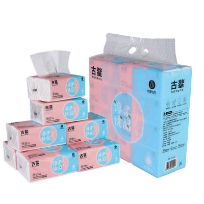 批发高级原生木浆抽取式餐纸巾家用四层加厚可湿水面巾纸厂家直销图3