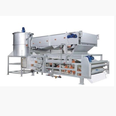 供应带式压滤机 污泥浓缩脱水设备 低噪音低能耗压滤机厂家龙瀚图5