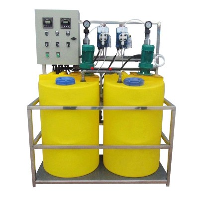 PAC加药装置 污水处理简易加药桶 PAM全自动PLC远程控制加药设备图2