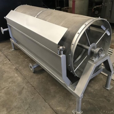 滚筒微滤式干湿分离机 木屑脱水机 旋转细格栅 转鼓式微滤脱水机图2