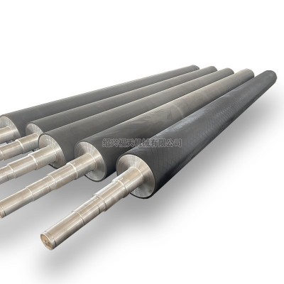 绍兴滚筒厂家供应聚氨酯包胶辊筒 锥形包胶辊轮 无动力橡胶辊图5