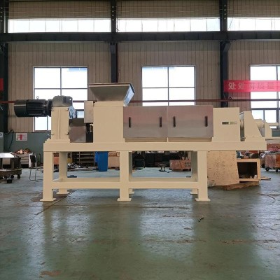 螺旋压榨脱水机餐厨垃圾破碎挤压一体机酒糟纸浆中药渣脱水设备图2