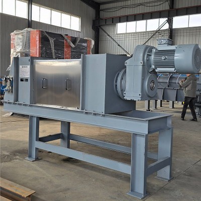 螺旋压榨脱水机餐厨垃圾破碎挤压一体机酒糟纸浆中药渣脱水设备图3