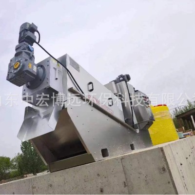 叠螺污泥脱水机 含油污泥脱水处理设备 河道淤泥处理设备 叠螺机图3