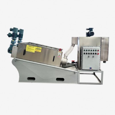 叠螺式污泥处理设备304污水脱泥机生活食品厂废水固液分离机图2