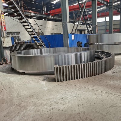 铸钢件滚圈配件 滚筒烘干机回转窑滚圈轮带 球磨机大齿轮 磨齿图5