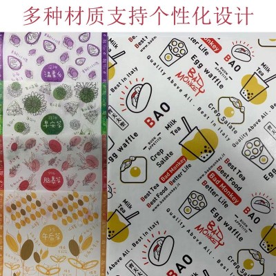 厂家批发彩色新年版食品级餐垫纸烘焙蛋糕西点汉堡用纸烘焙包装图5