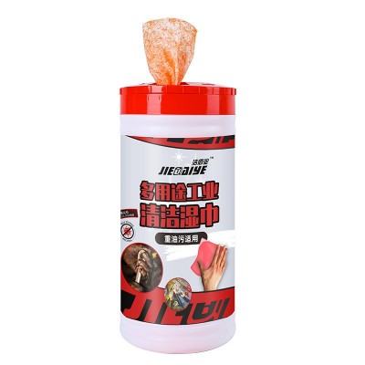 洁佰业多用途工业清洁湿巾 20CM*24CM重油工业机械用油烟机去油污图2