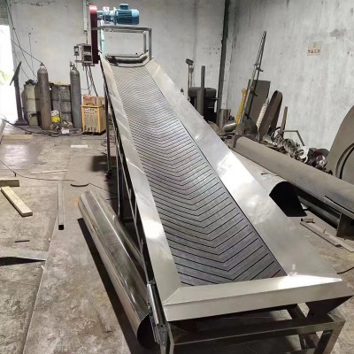 厂家供应输送机物流运输平形皮带输送机大倾角皮带输送机图4