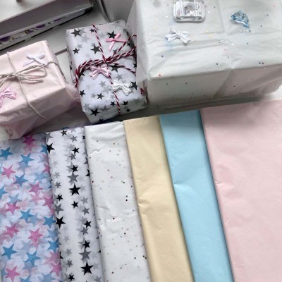 ins风高颜值打包材料雪梨纸diy包装纸出卡礼物装饰可爱平价手工图3