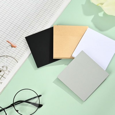 跨境高级灰纯色正方形便利贴7.5*7.5手帐可撕创意文具方格图6